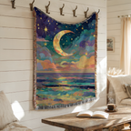 Abstract Celestial Moon and Stars