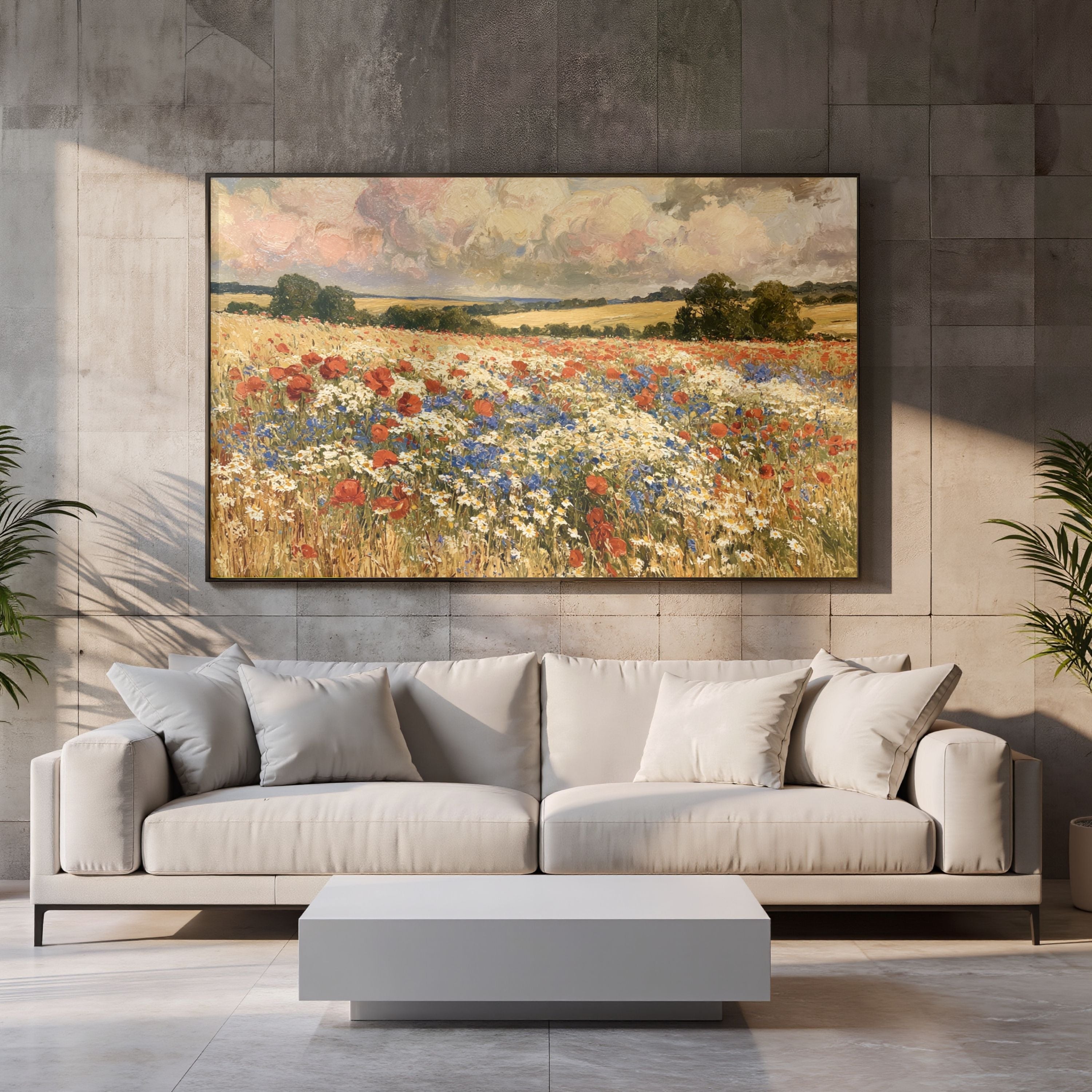 Red,White, and Blue Poppies and Daisies