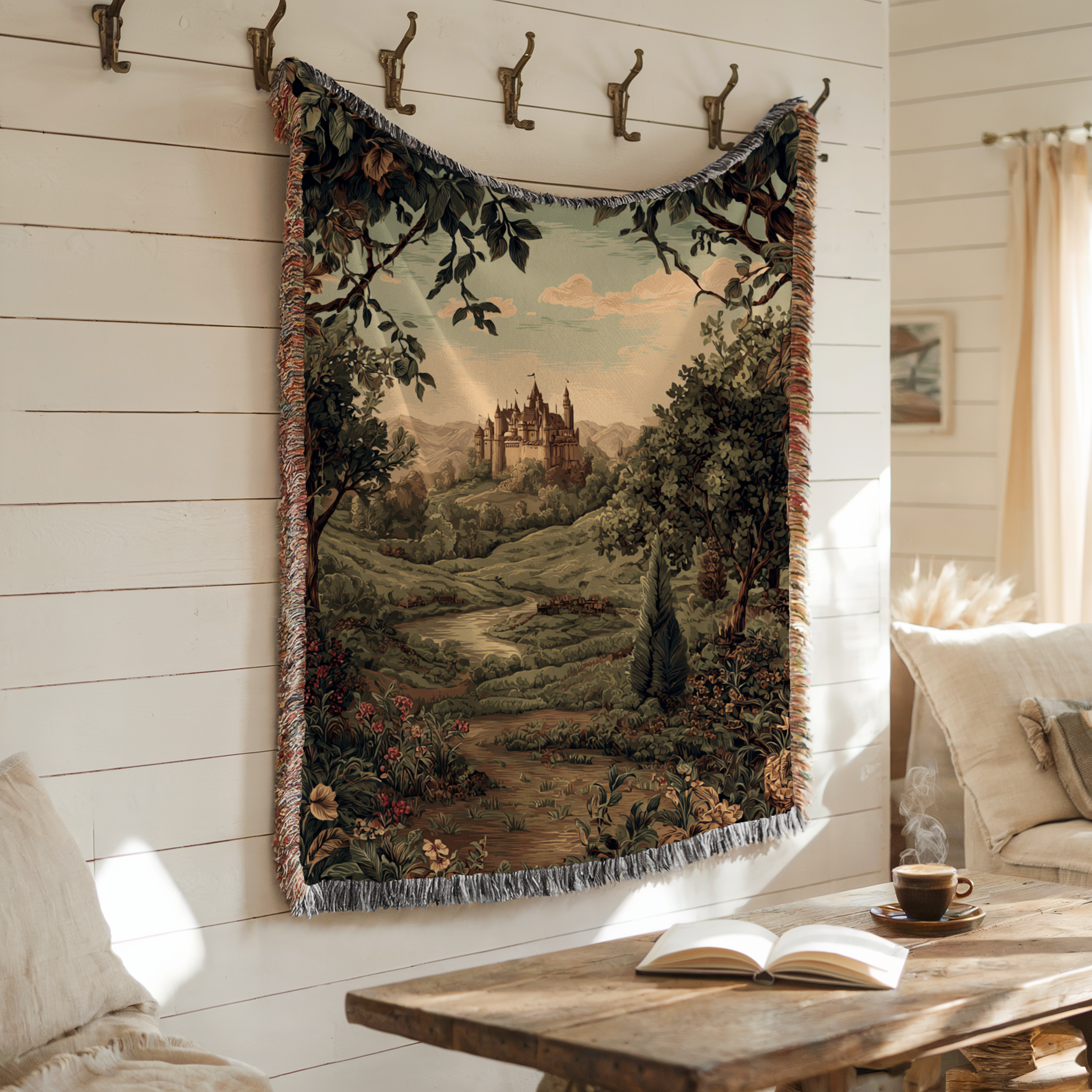 Vintage Cottage Forest Path