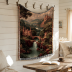 Abstract Earth Tones Tapestry