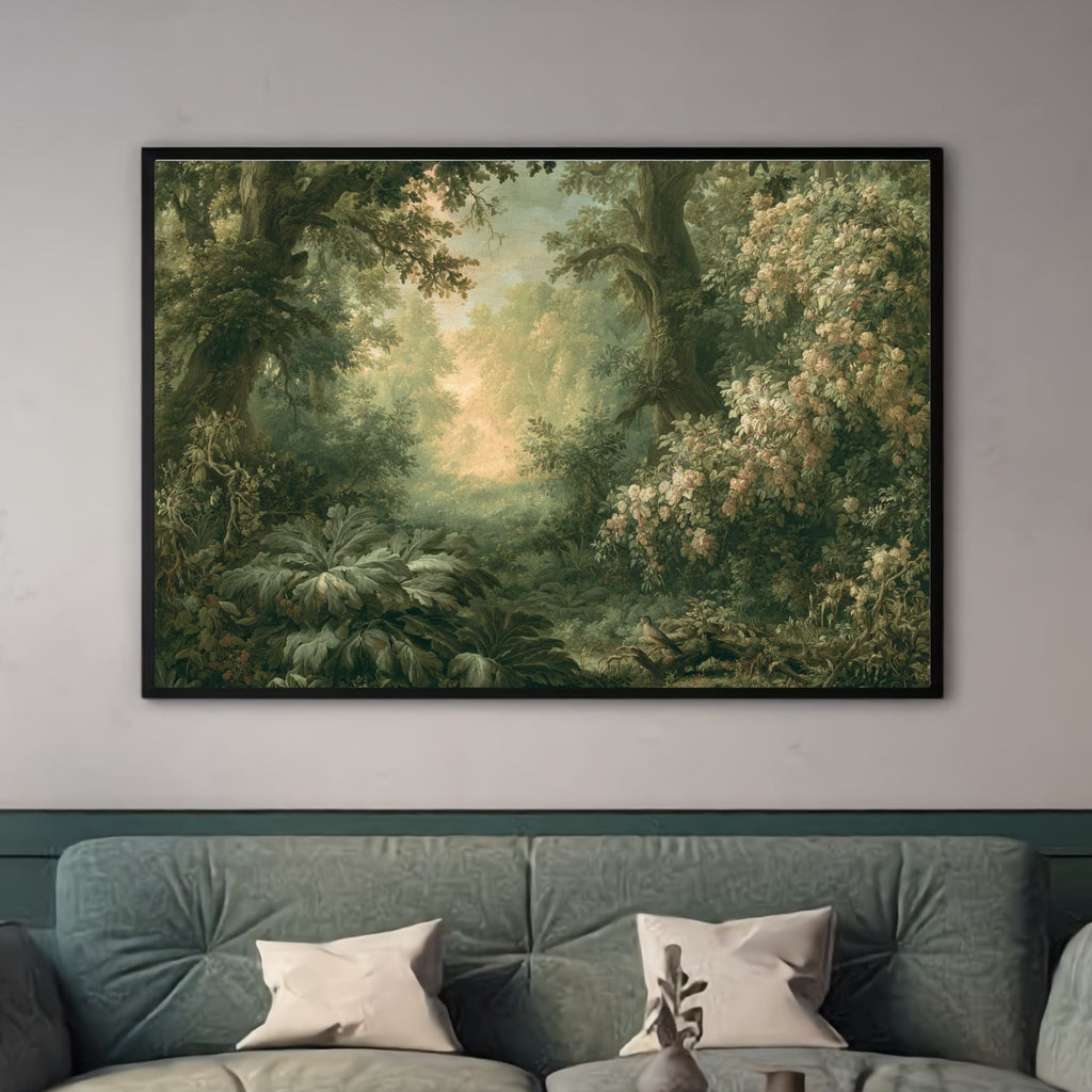 Misty Woodland Landscape