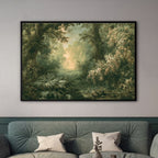 Misty Woodland Landscape