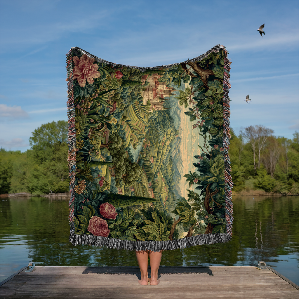 Vintage Tapestry Landscape