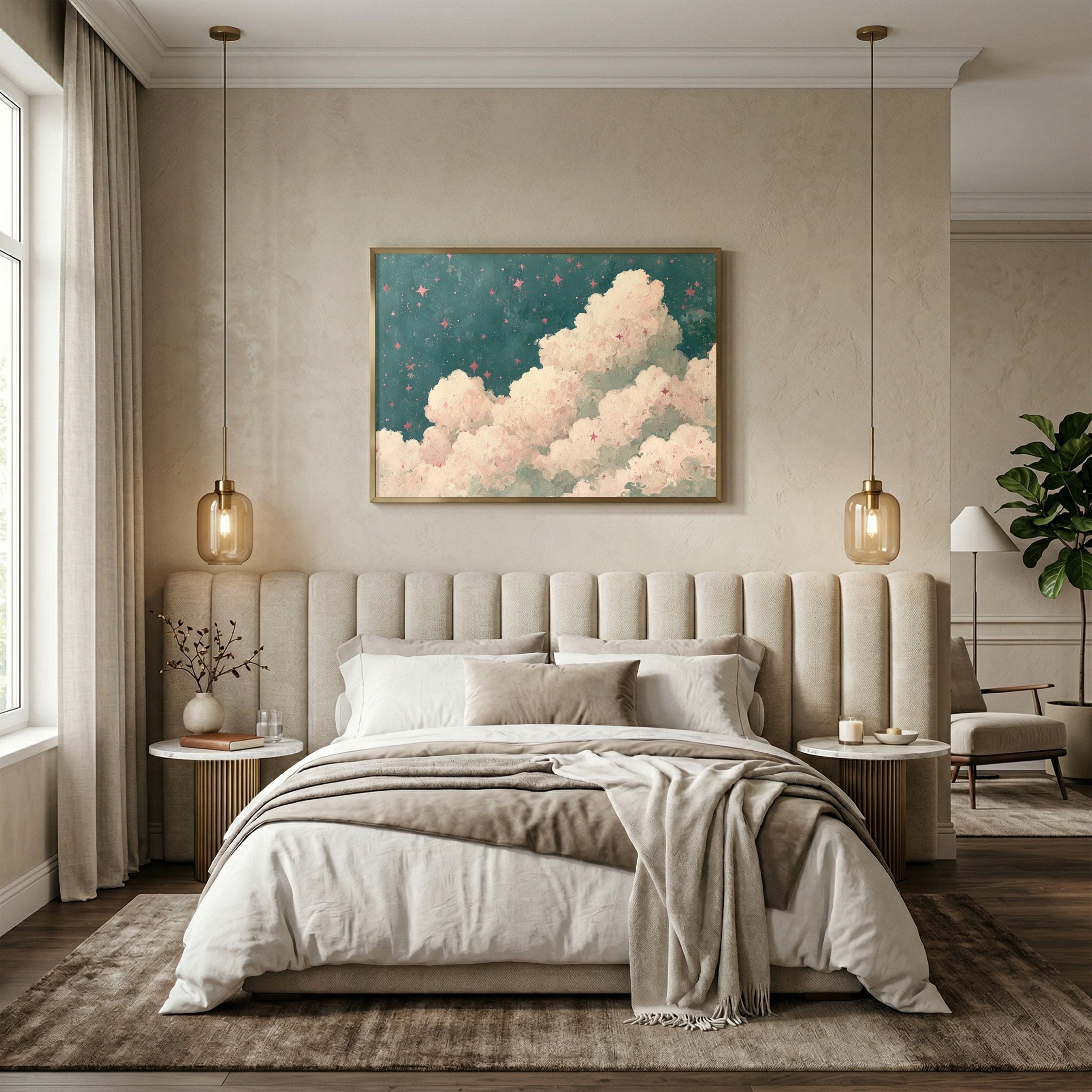 Starry Cloudy Sky Wall Art
