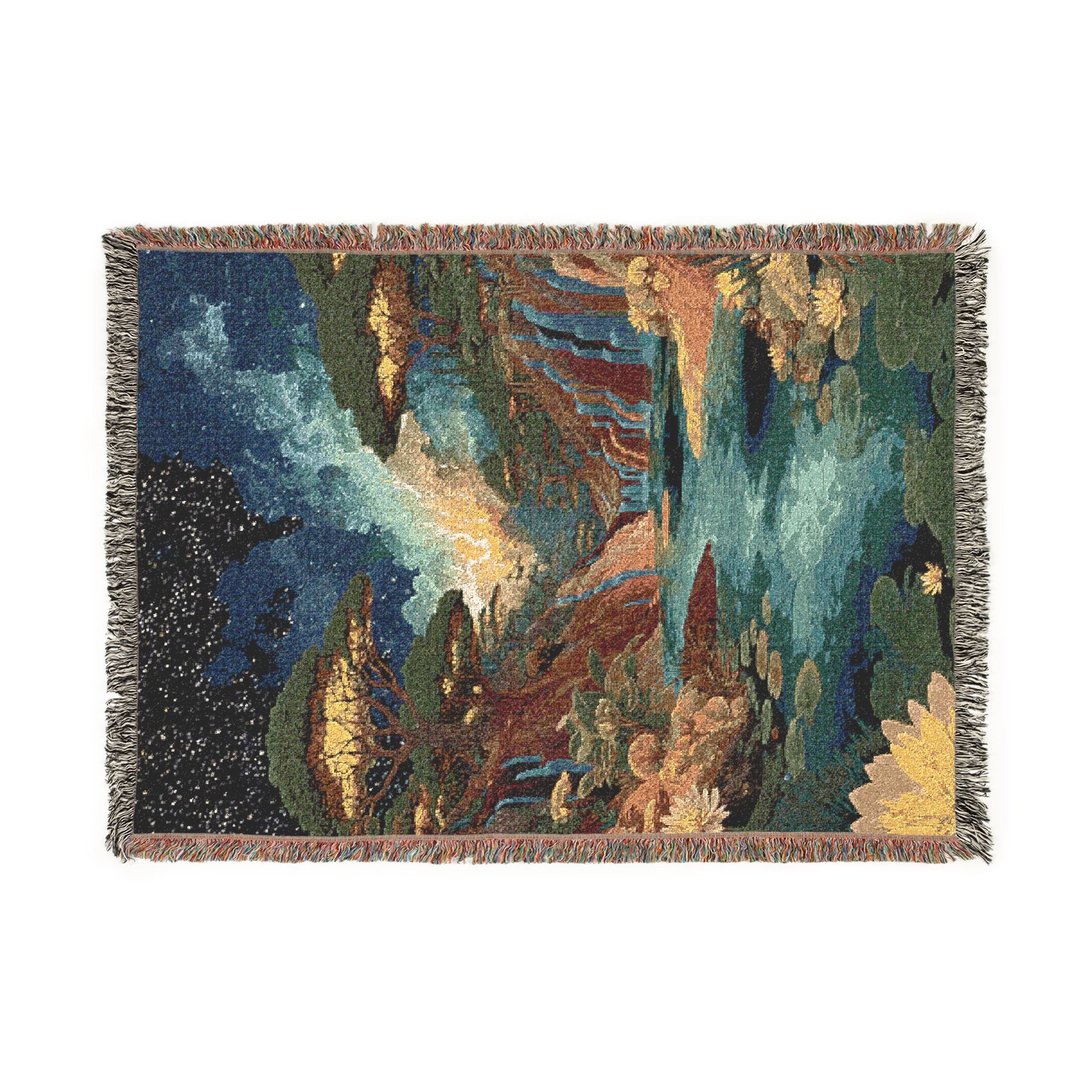 Mountain Waterfall Tapestry