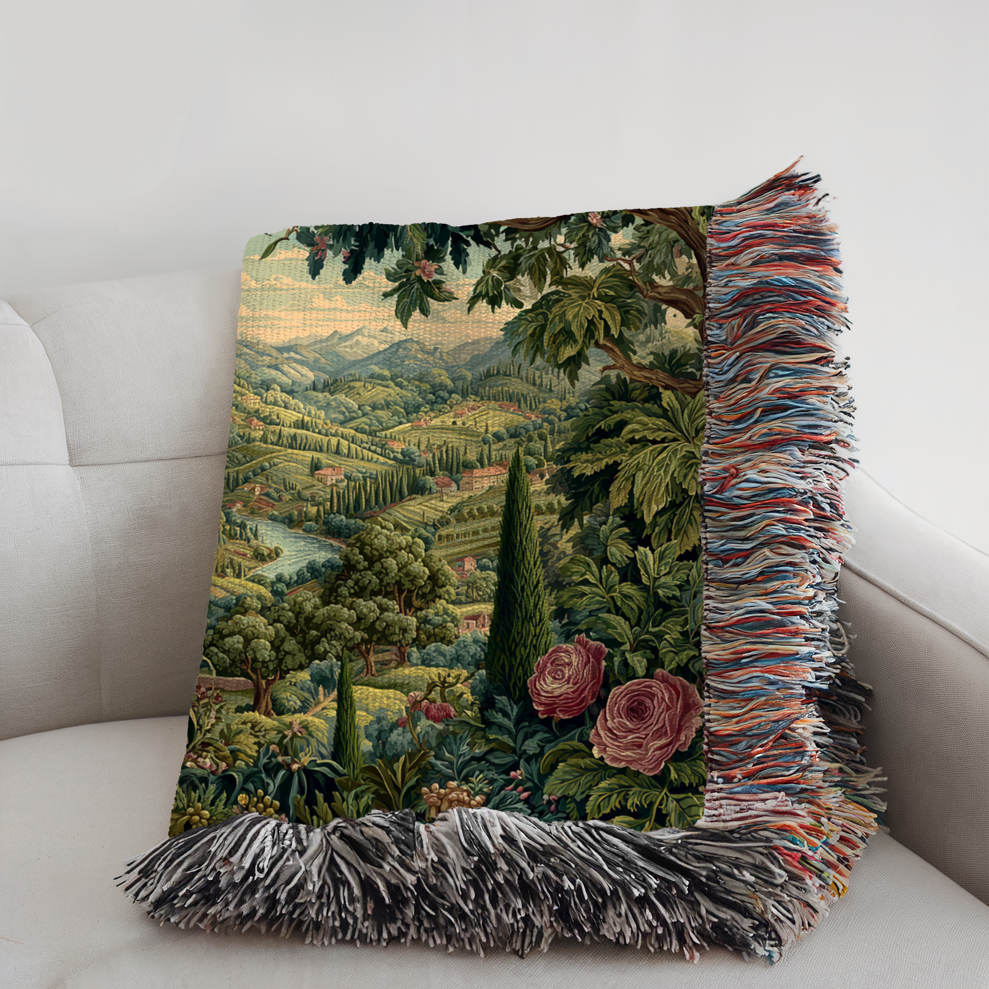 Vintage Tapestry Landscape