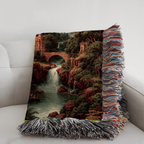 Abstract Earth Tones Tapestry