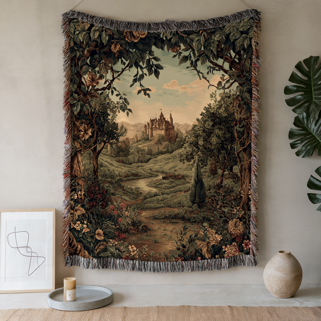 Vintage Cottage Forest Path
