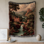 Abstract Earth Tones Tapestry