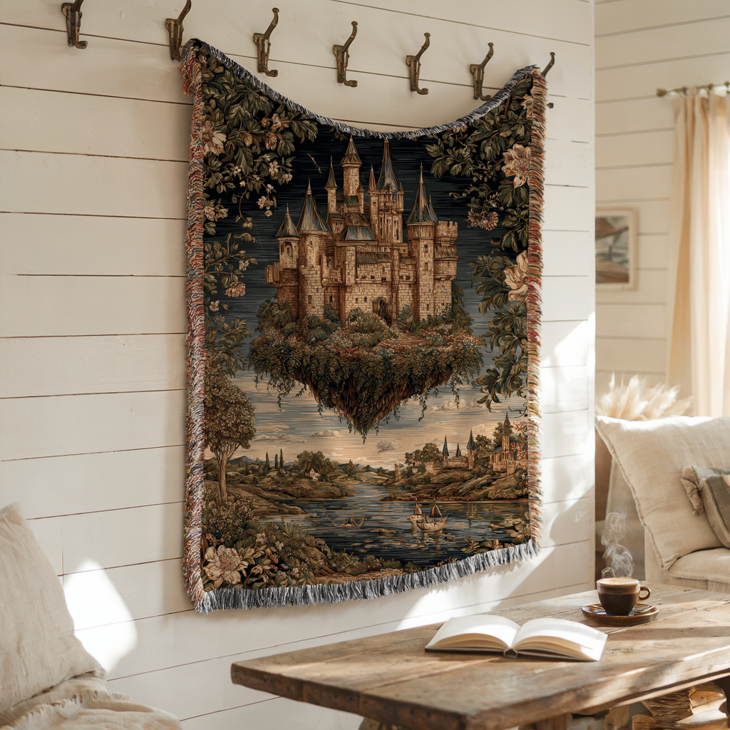 Vintage Medieval Floating Castle