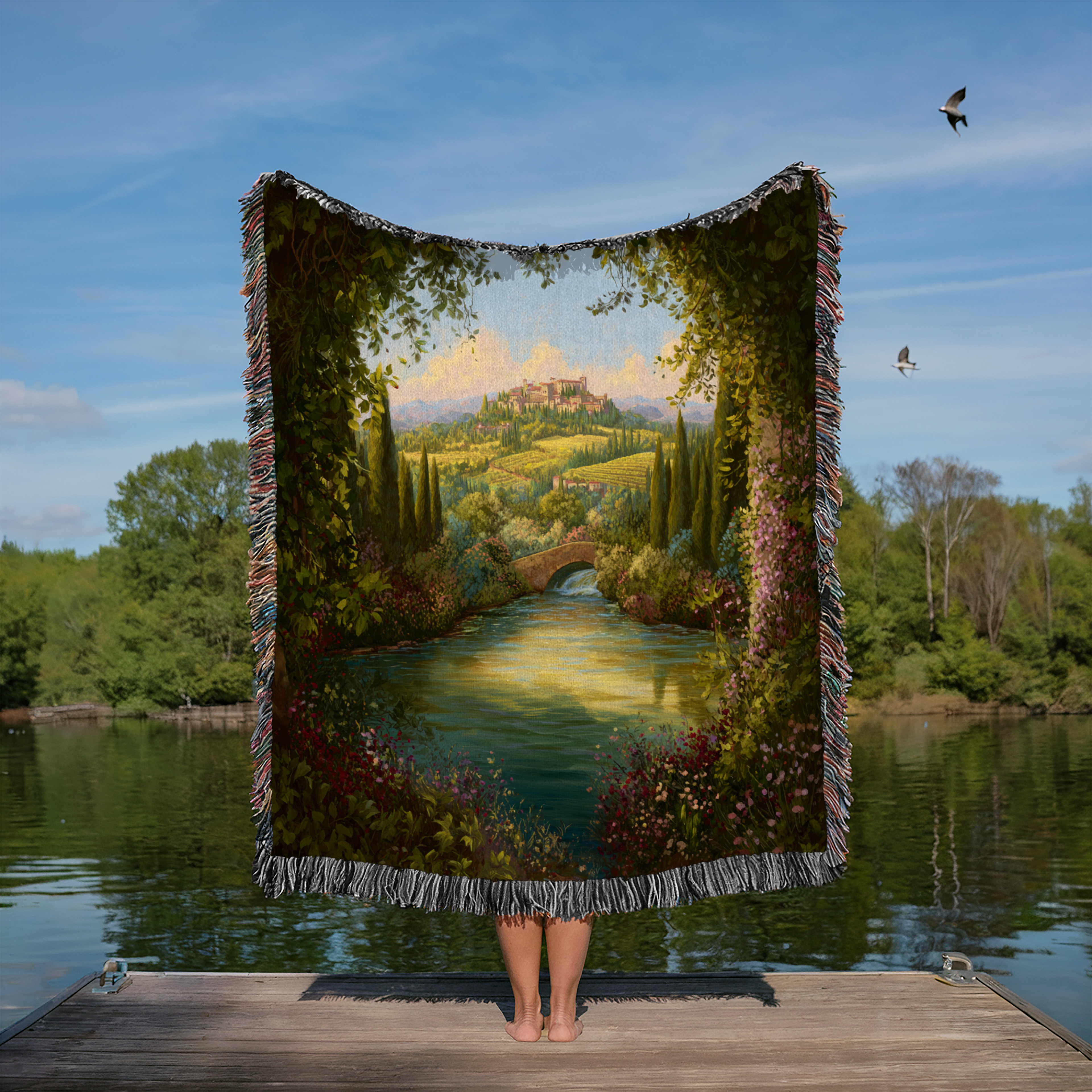 Greenery Landscape Pond Scenery