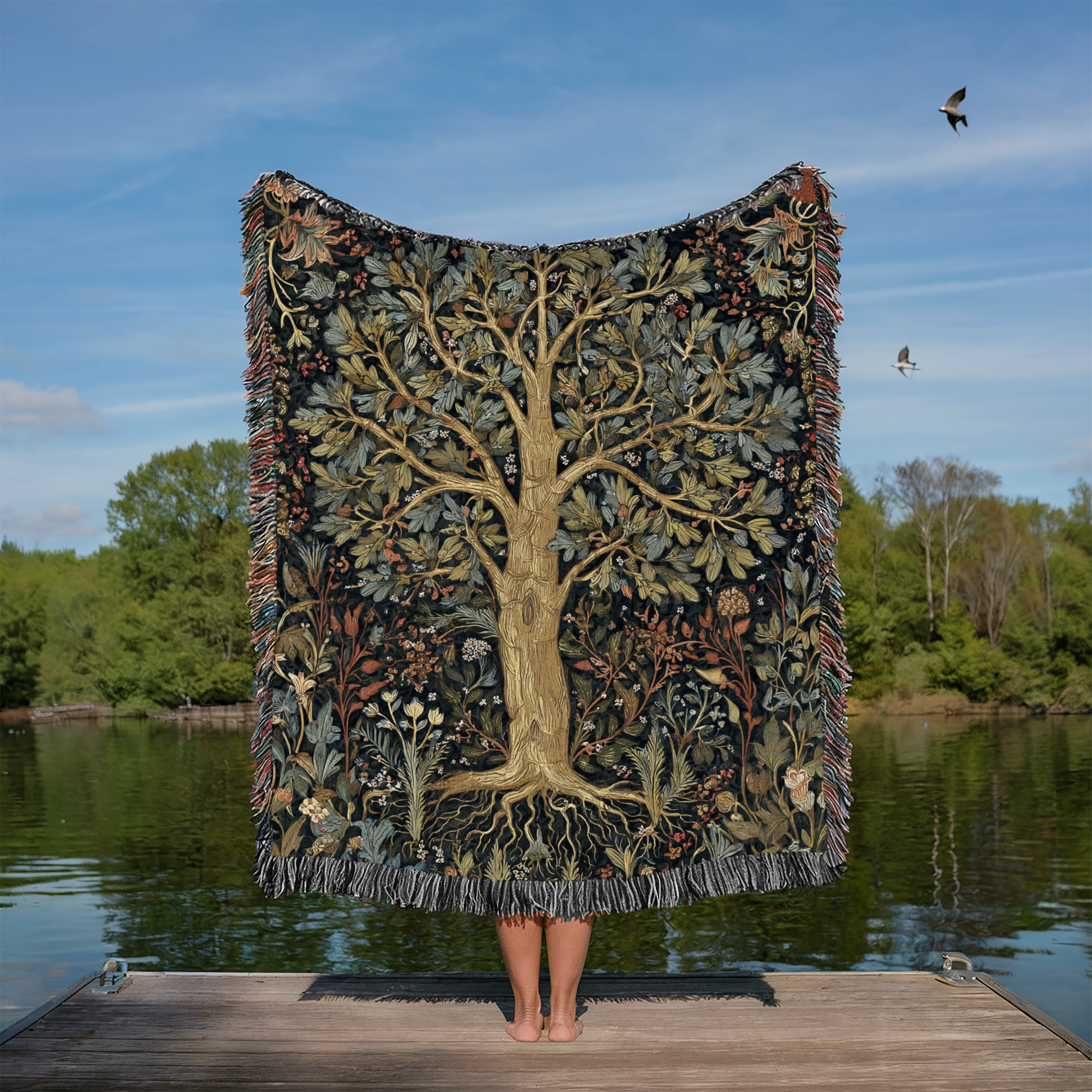 Floral border Tree of Life