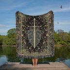 Medieval Sword Heraldic Throw
