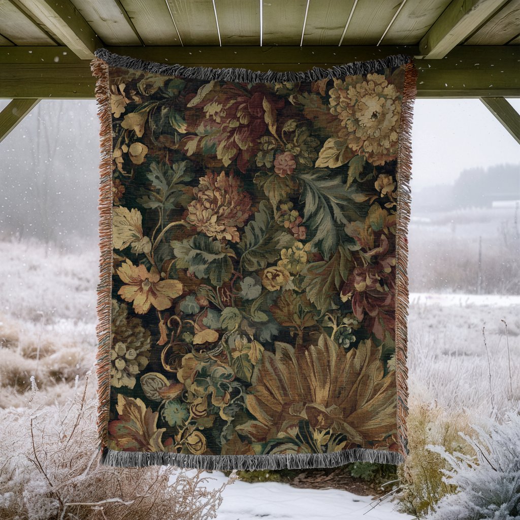 Vintage Floral Tapestry