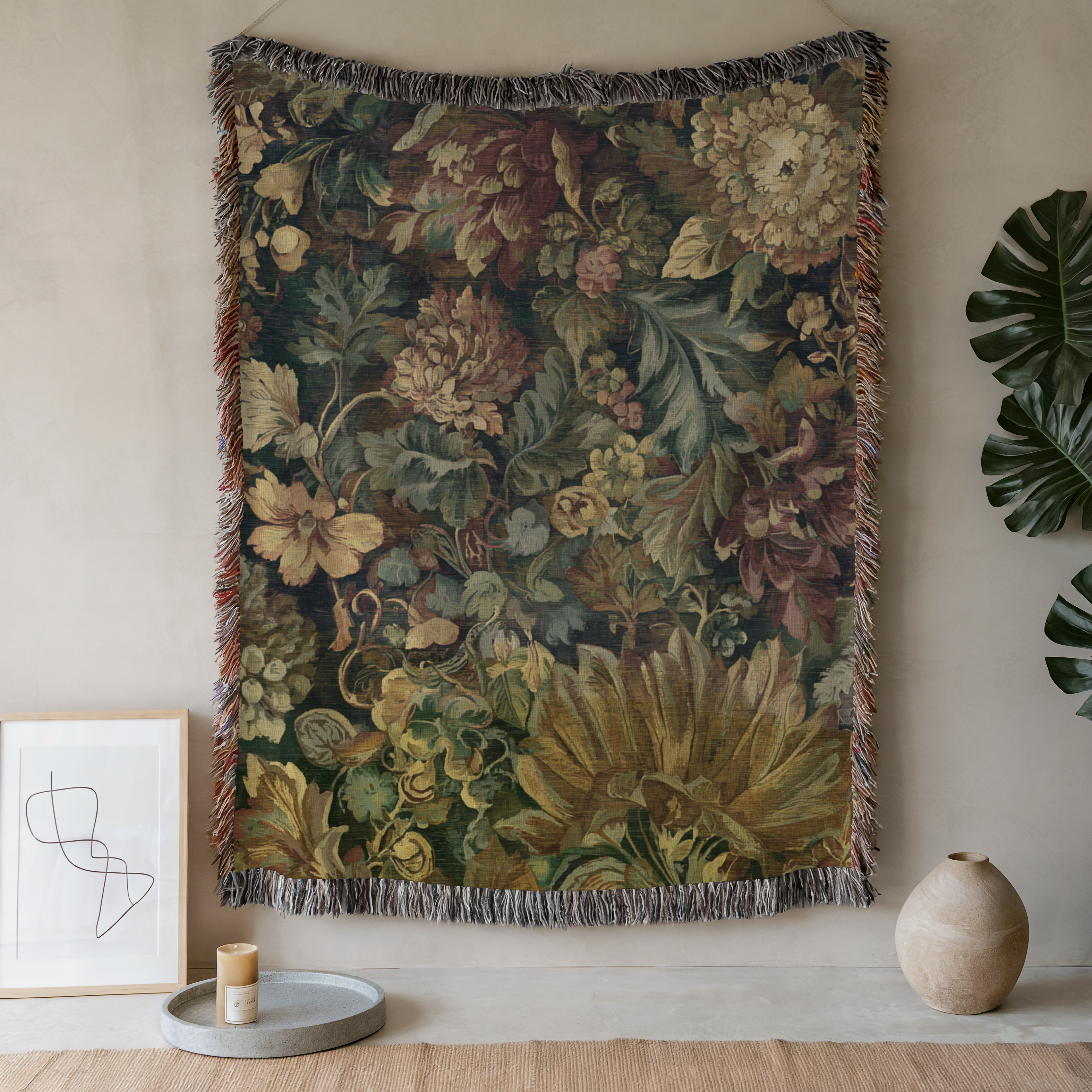 Vintage Floral Tapestry