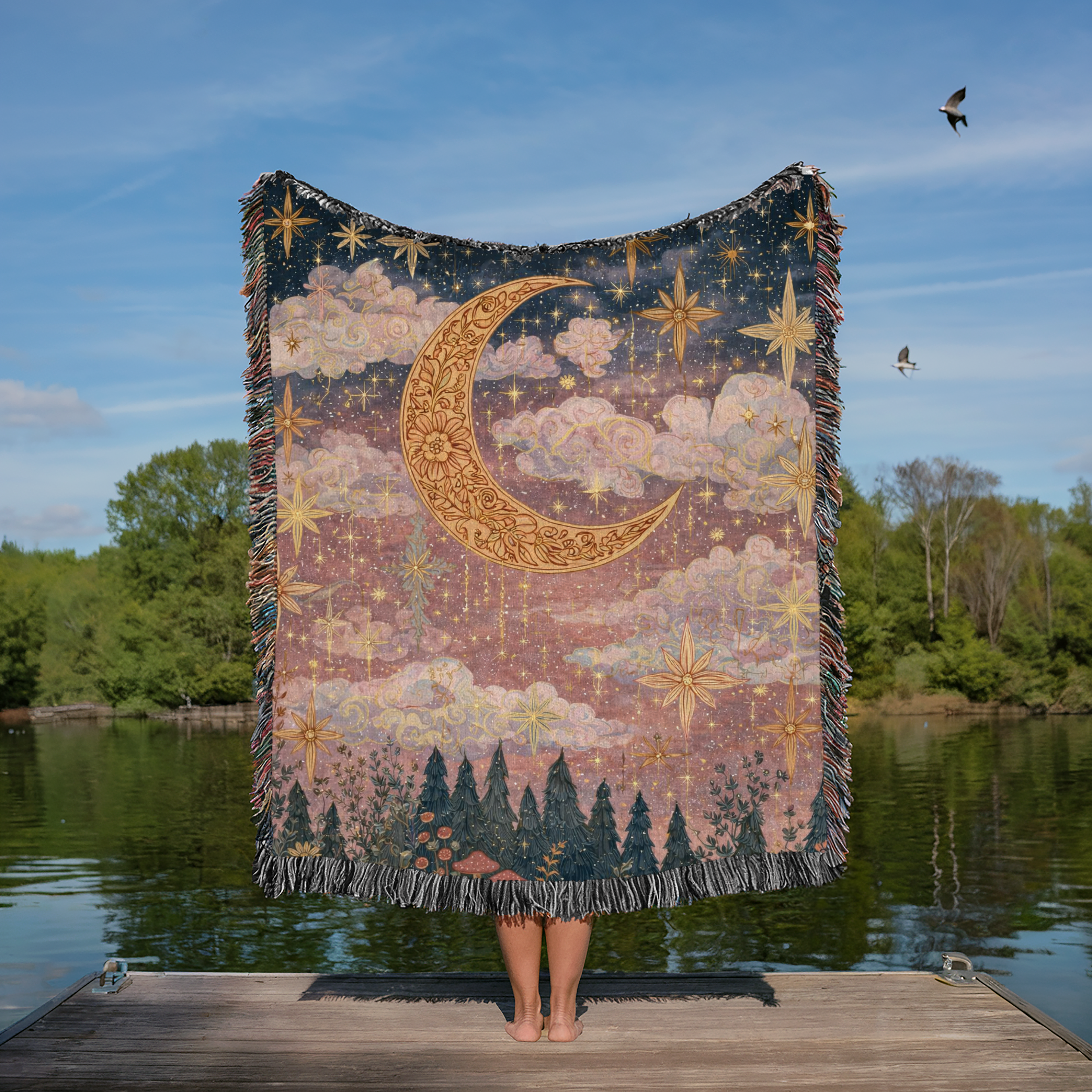 Celestial Crescent Moon