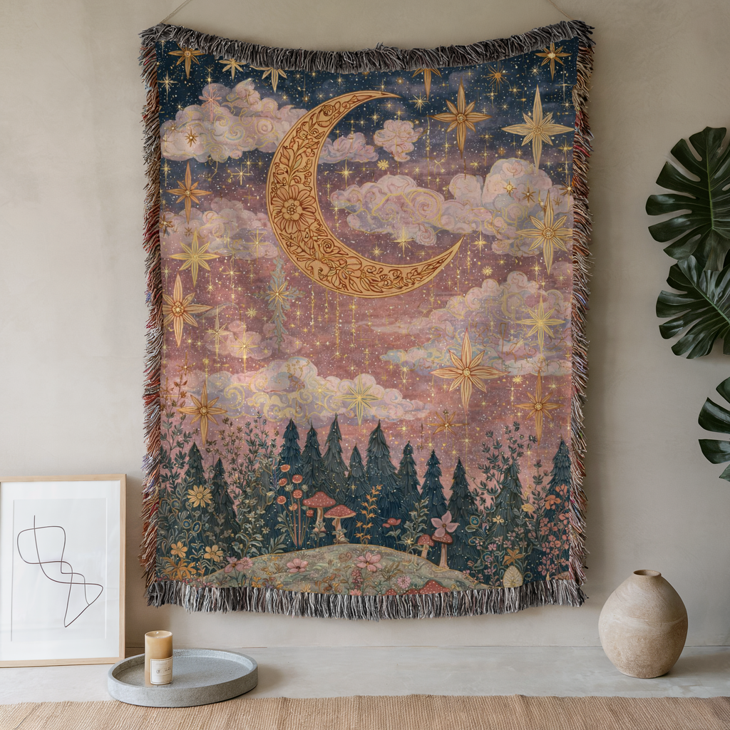 Celestial Crescent Moon