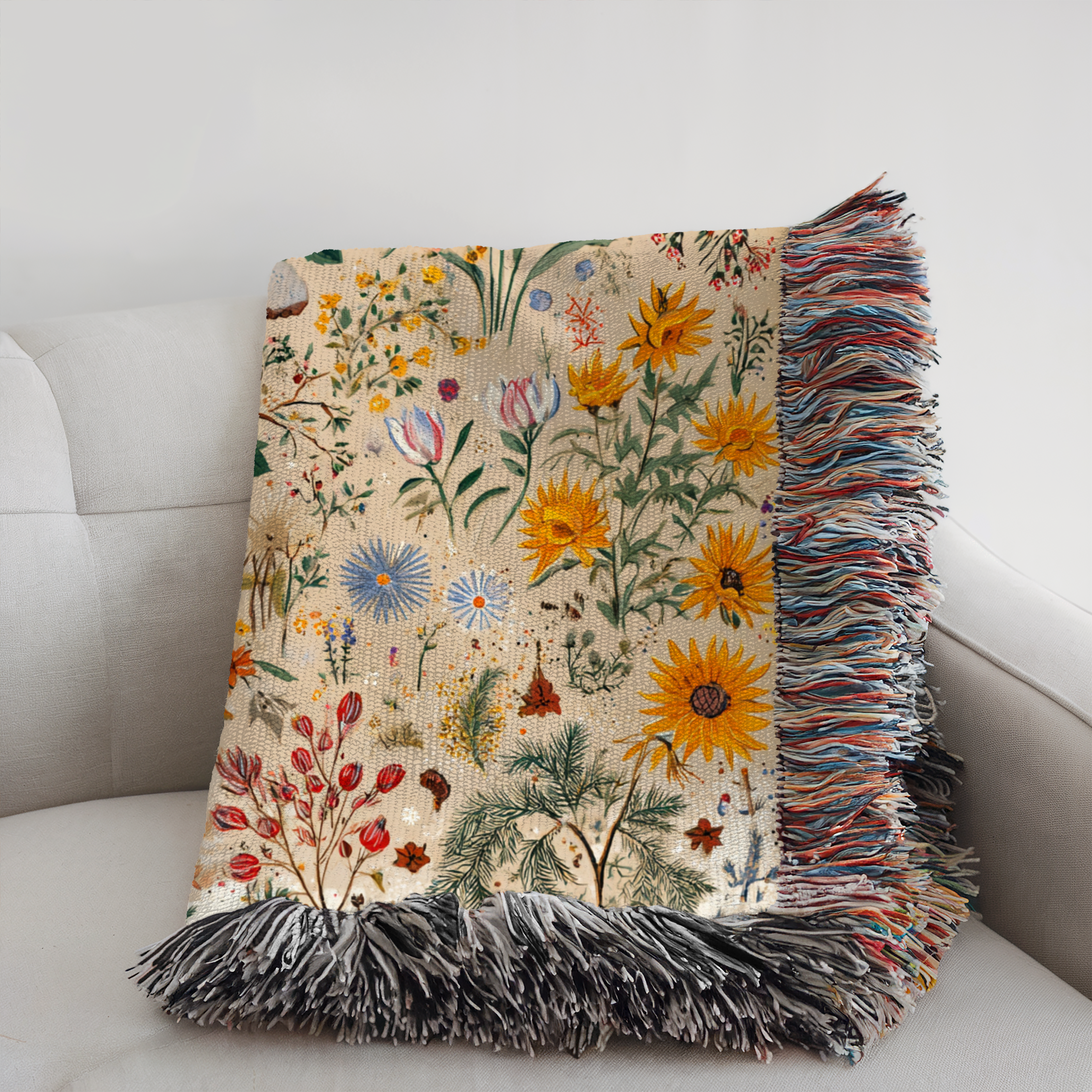 Vintage Floral Tapestry