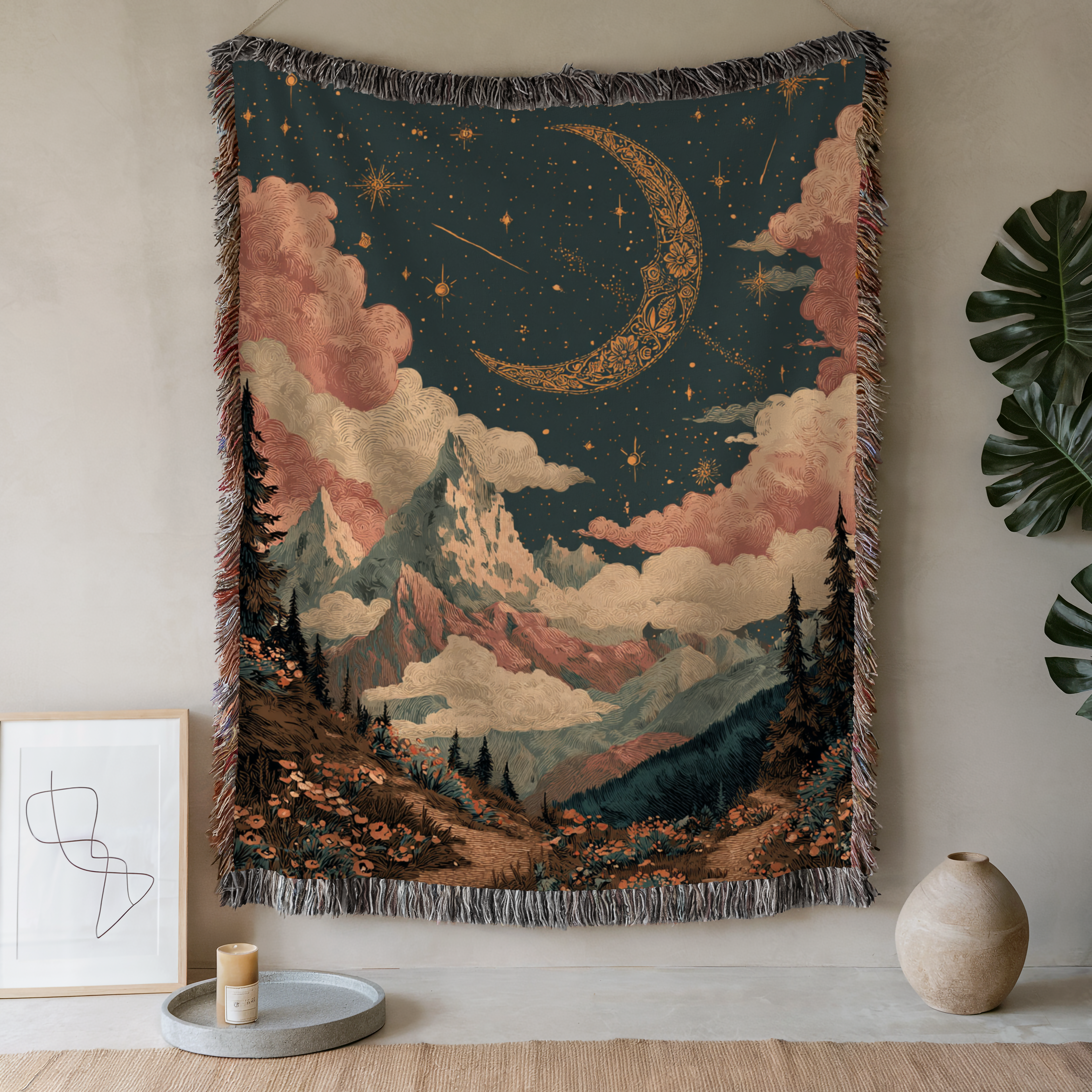Celestial Crescent Moon
