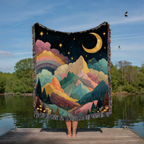 Crescent Moon Rainbow Land