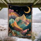 Crescent Moon Rainbow Land