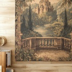Vintage Castle Medieval Rug