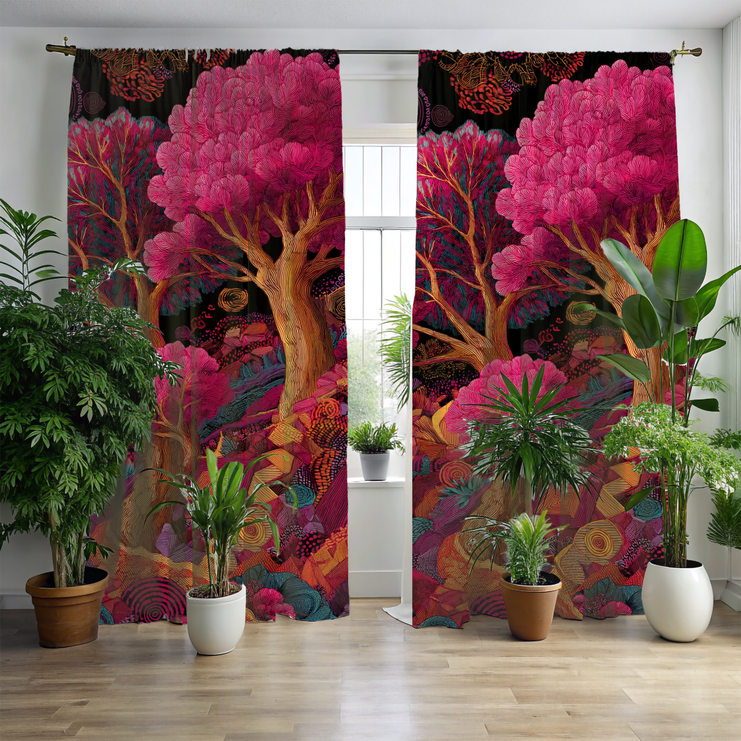 Vibrant Pink Fantasy Single Panel