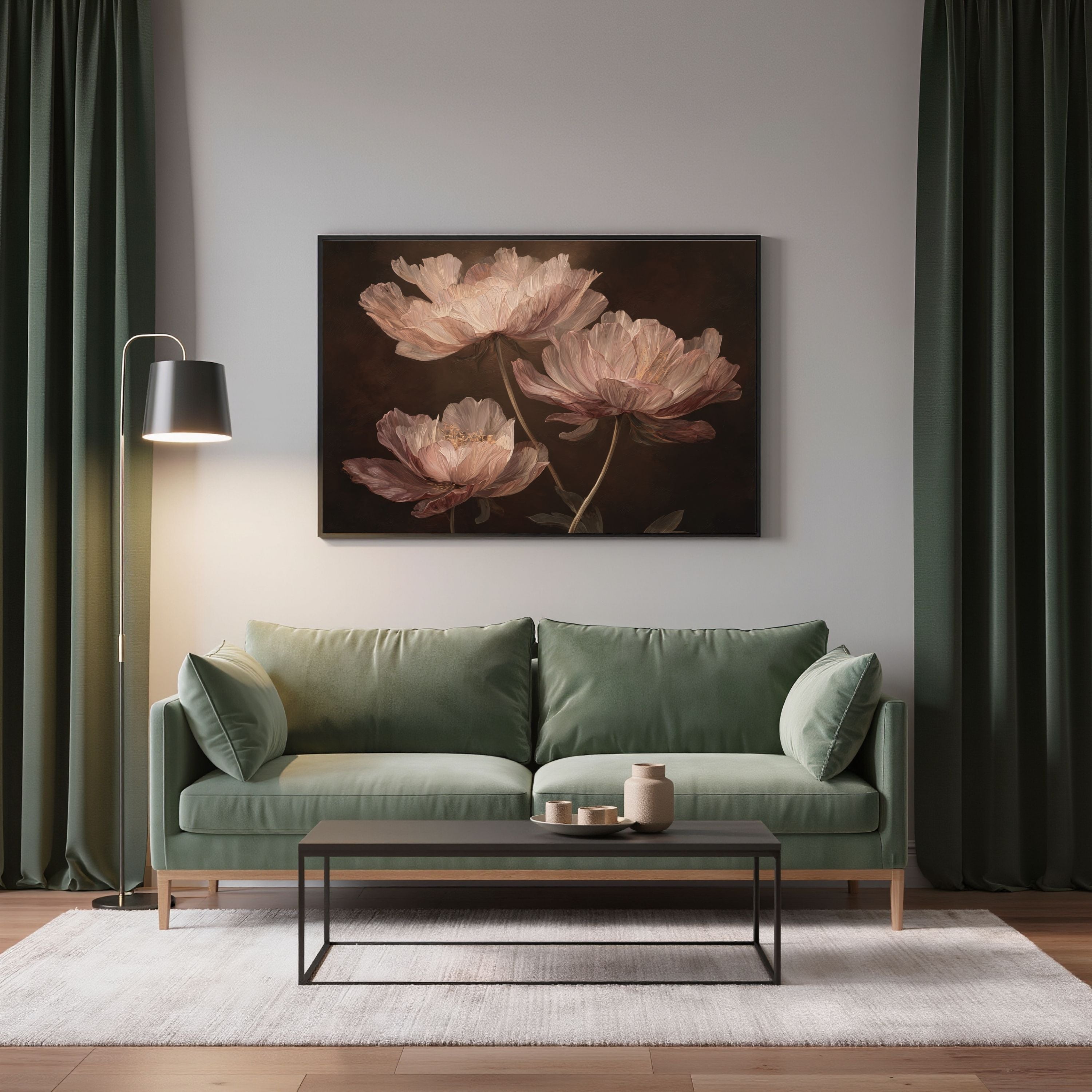 Blush Peony Flowers