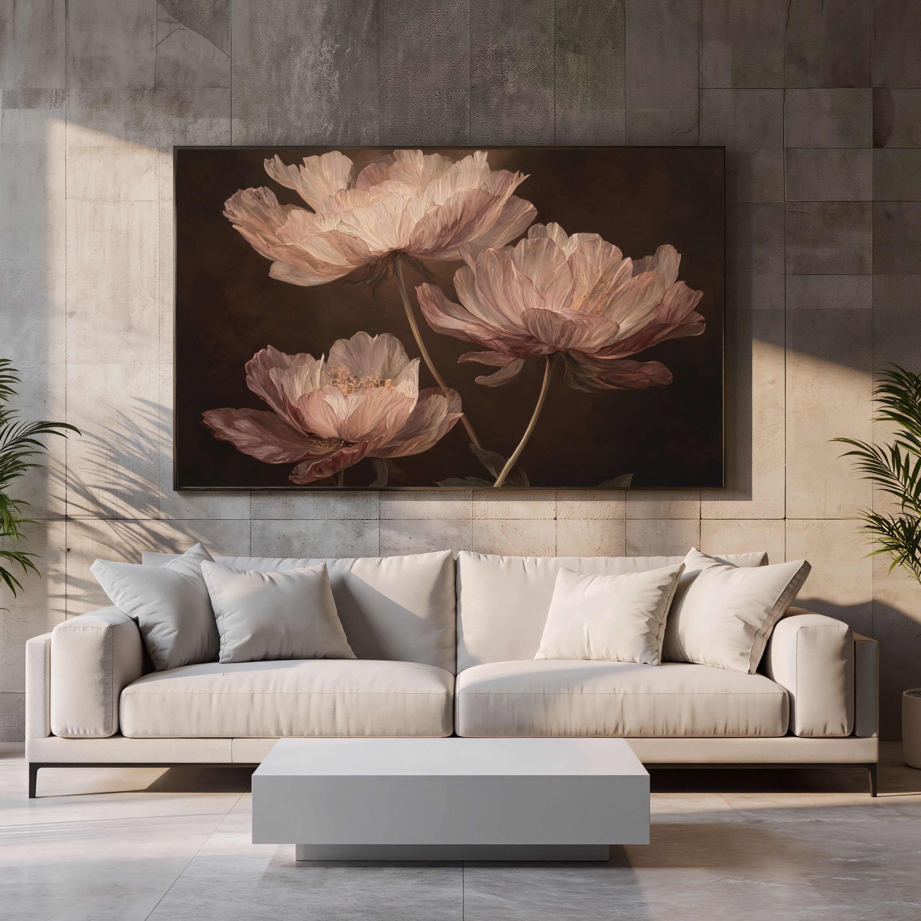 Blush Peony Flowers