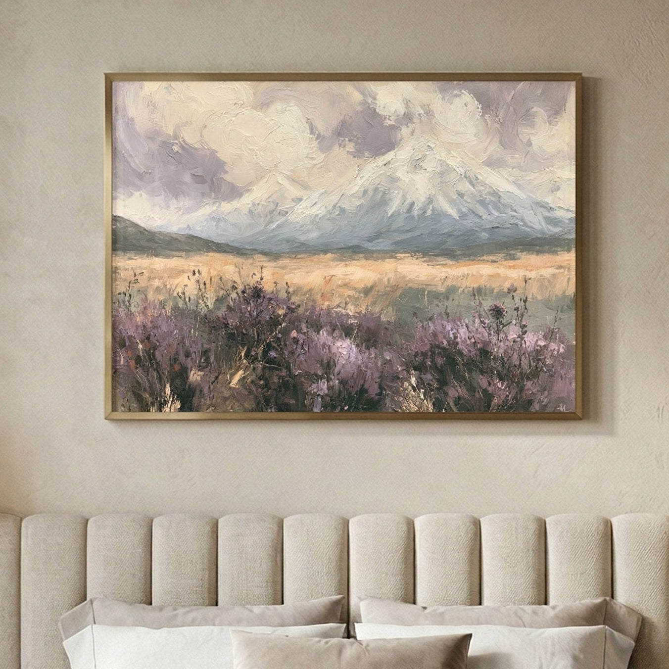Mountain Purple Wildflower Field