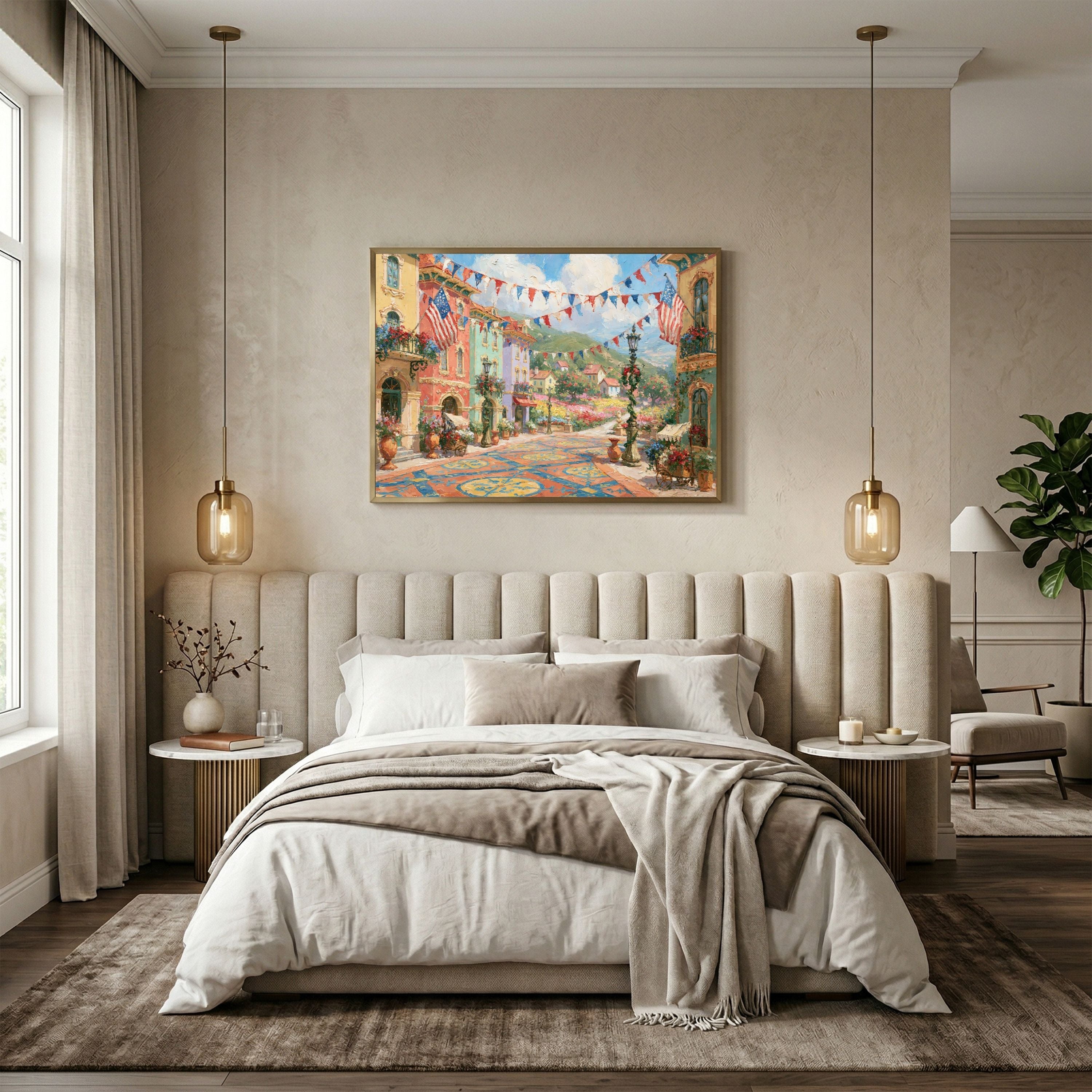 Vintage Patriotic USA Painting