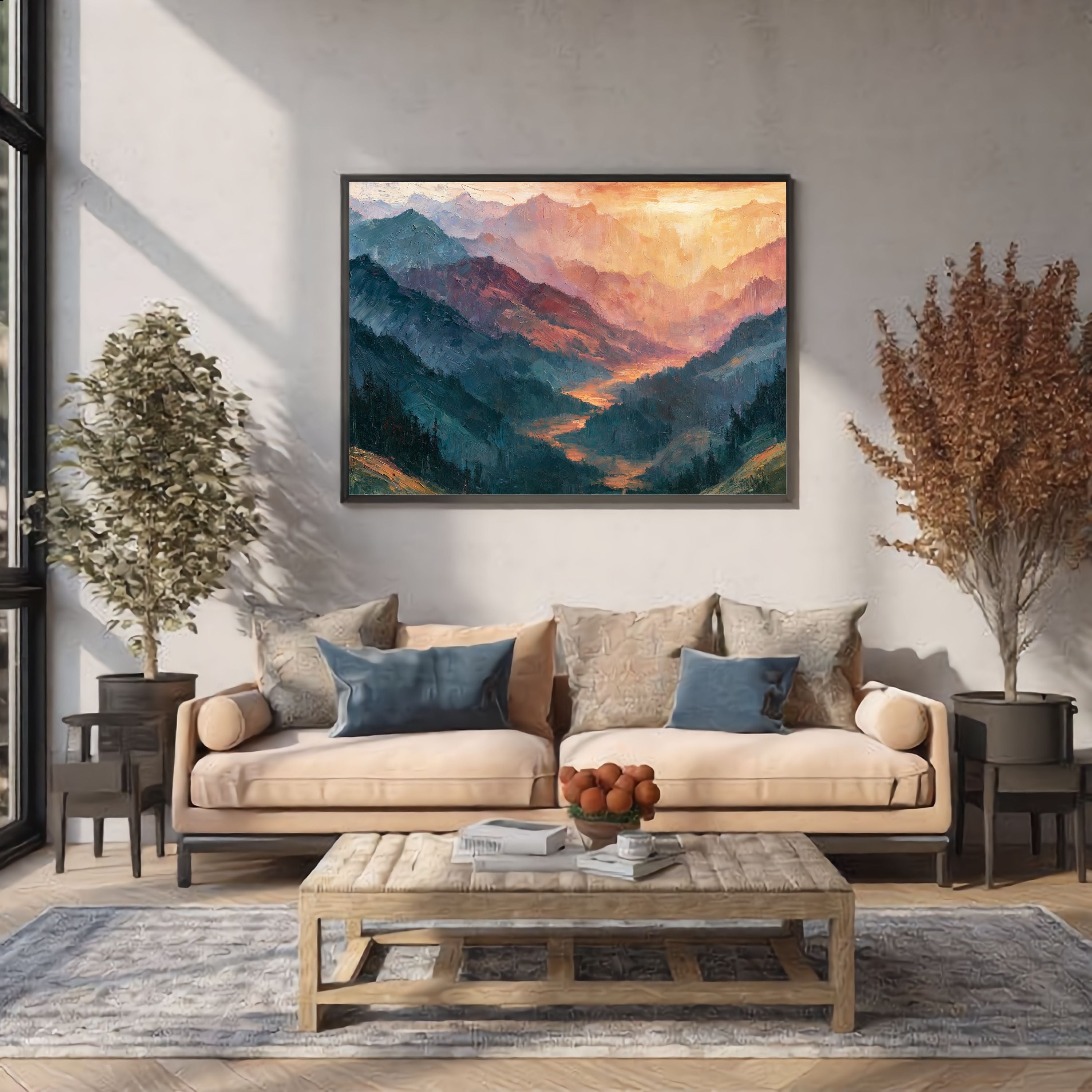 Abstract Mountain Landscape