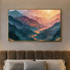 Abstract Mountain Landscape