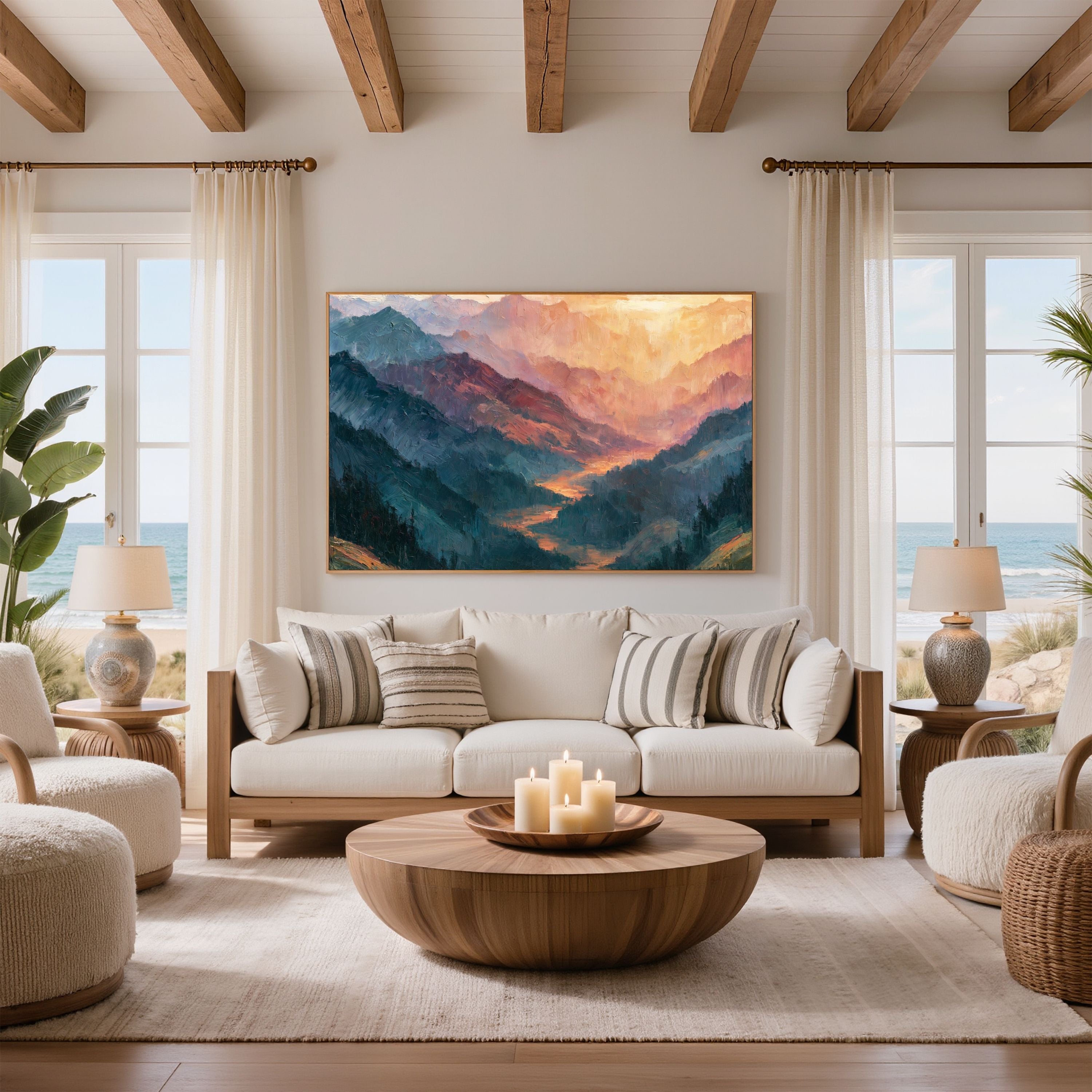 Abstract Mountain Landscape