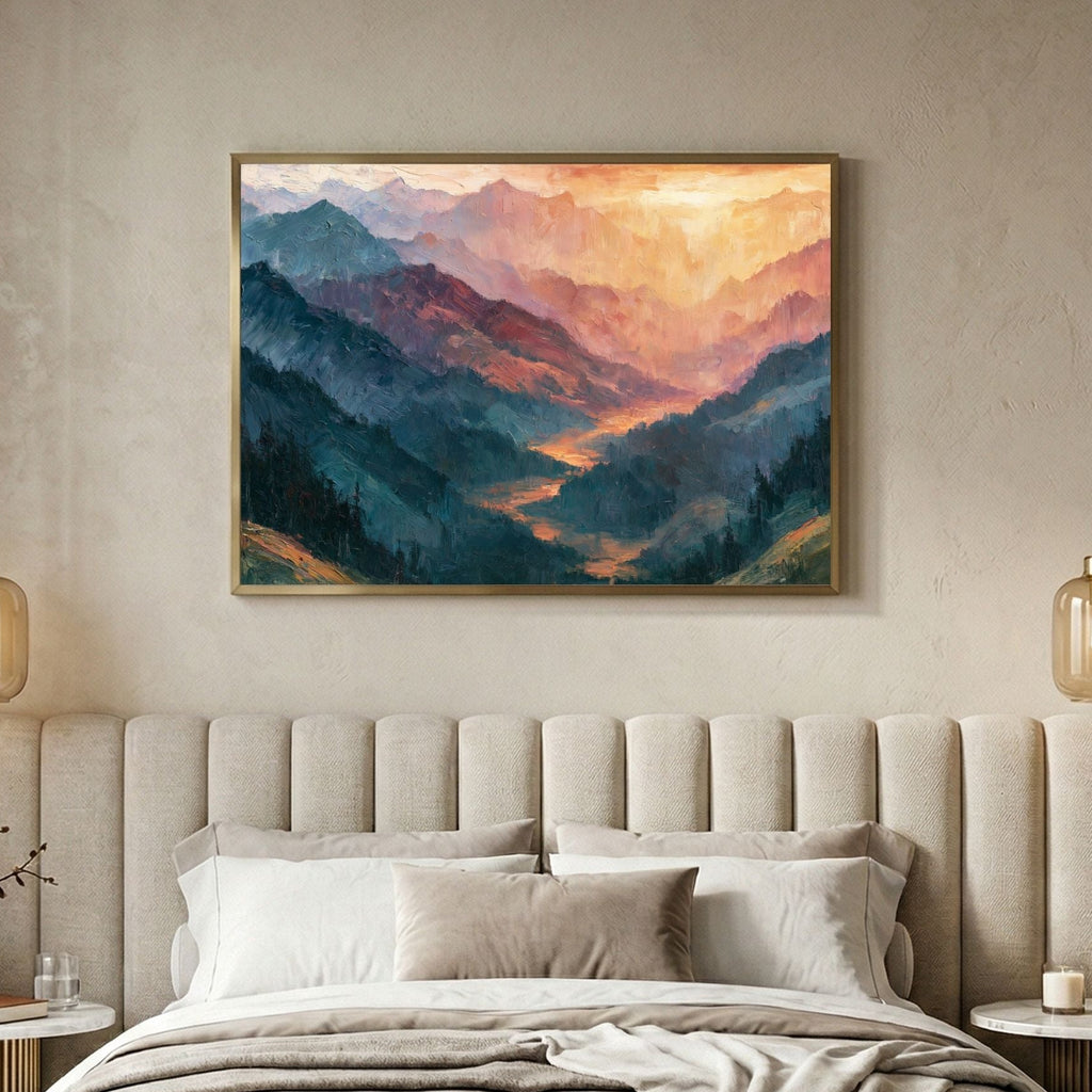 Abstract Mountain Landscape