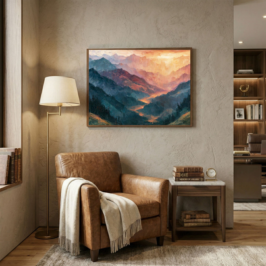 Abstract Mountain Landscape