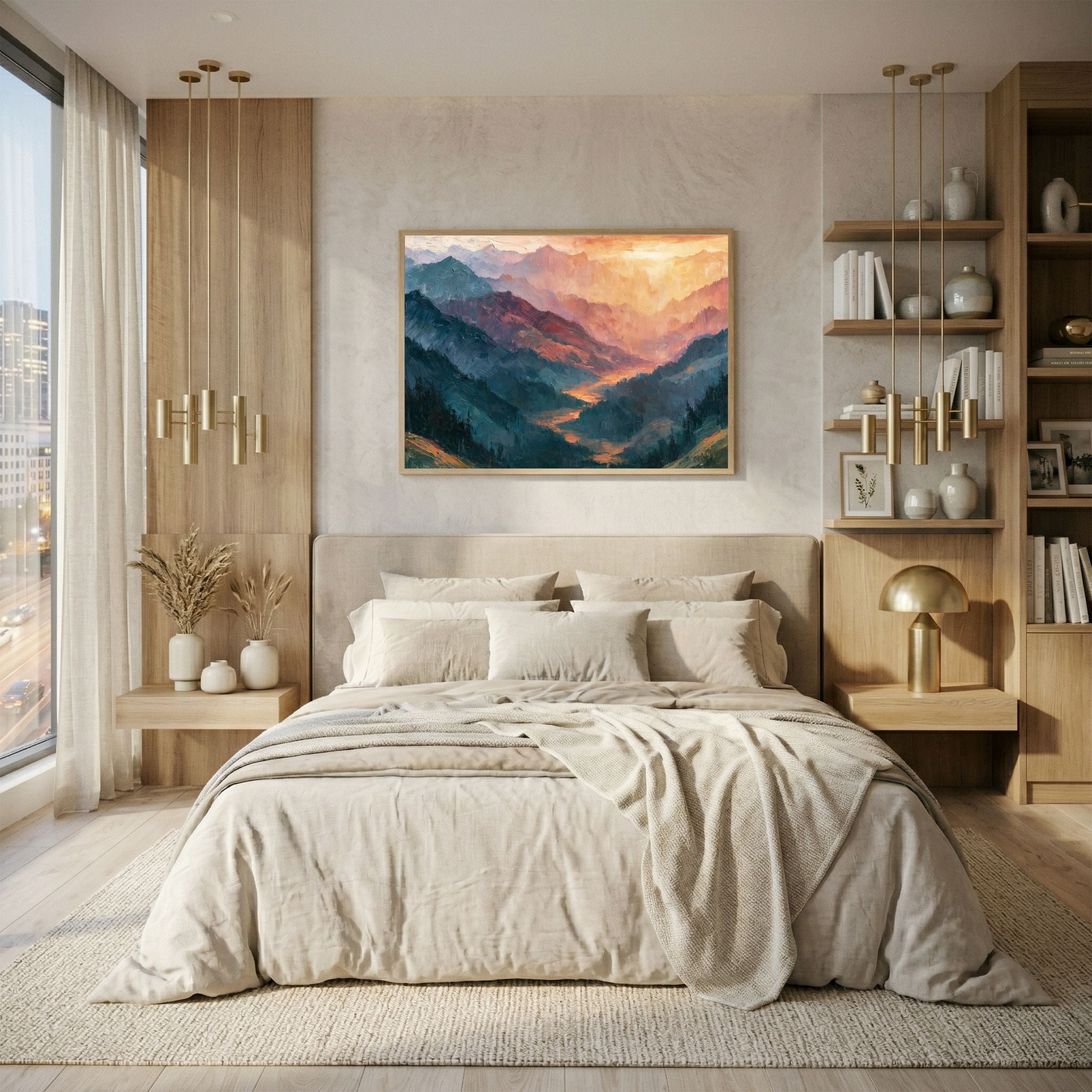 Abstract Mountain Landscape