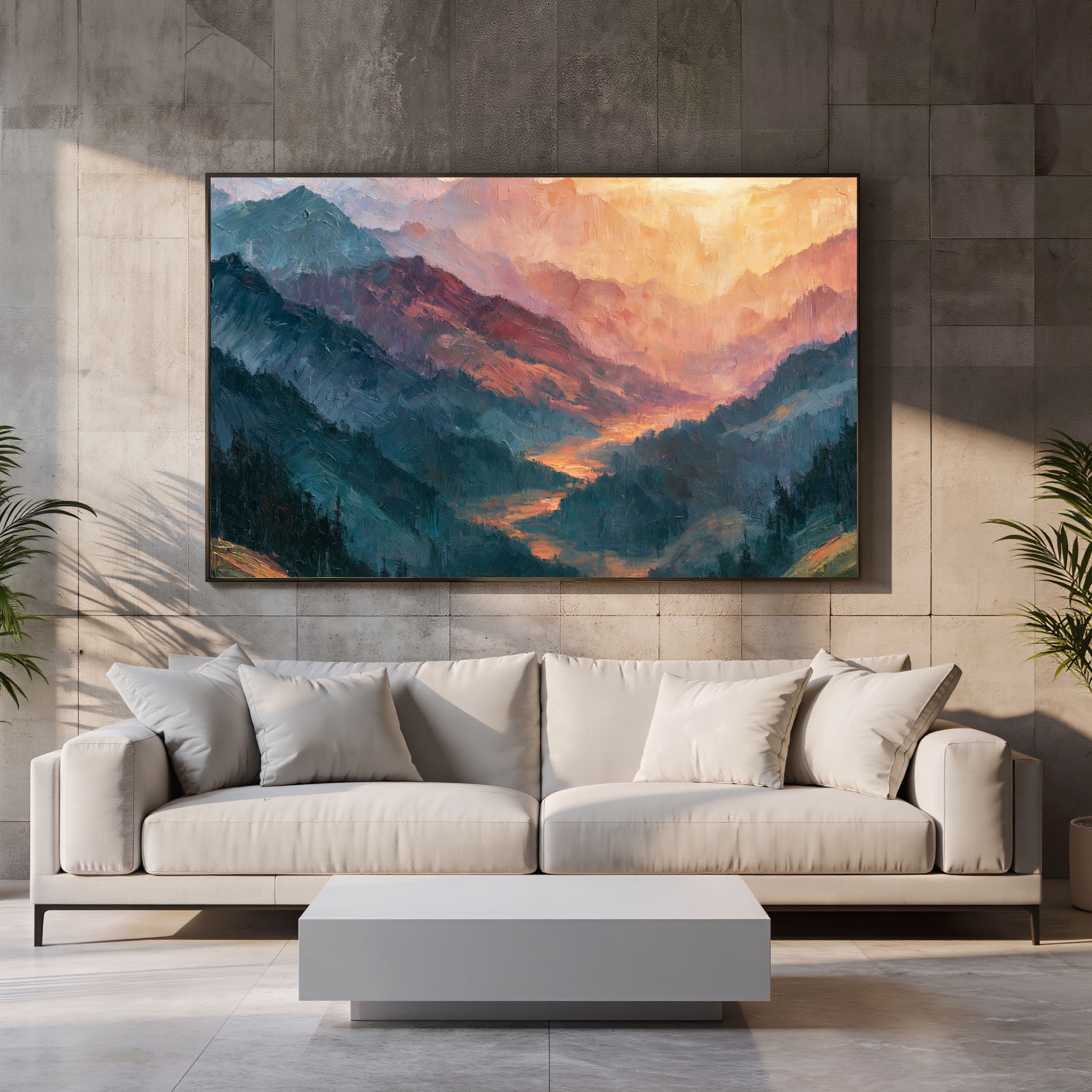 Abstract Mountain Landscape