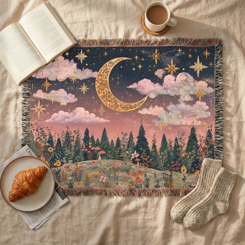 Landscape Crescent Moon Nightscape