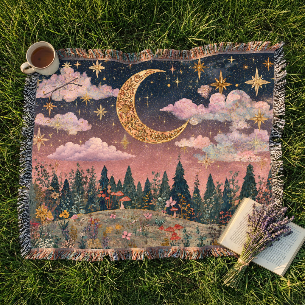Landscape Crescent Moon Nightscape