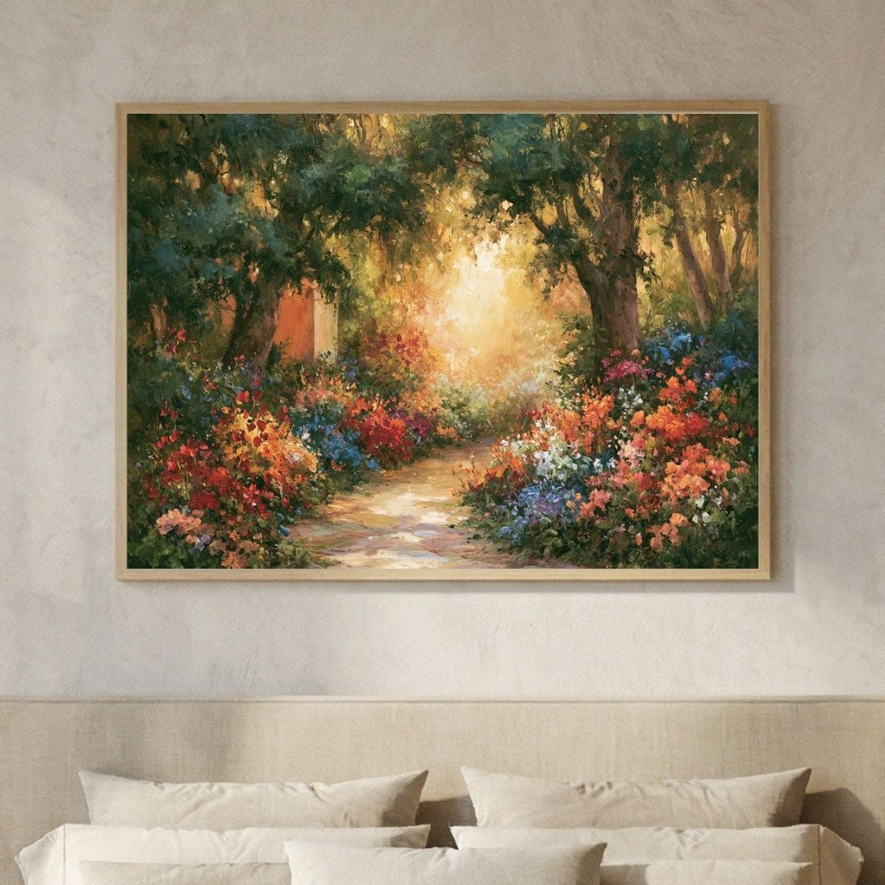 Vintage Botanical Colorful Oil Painting