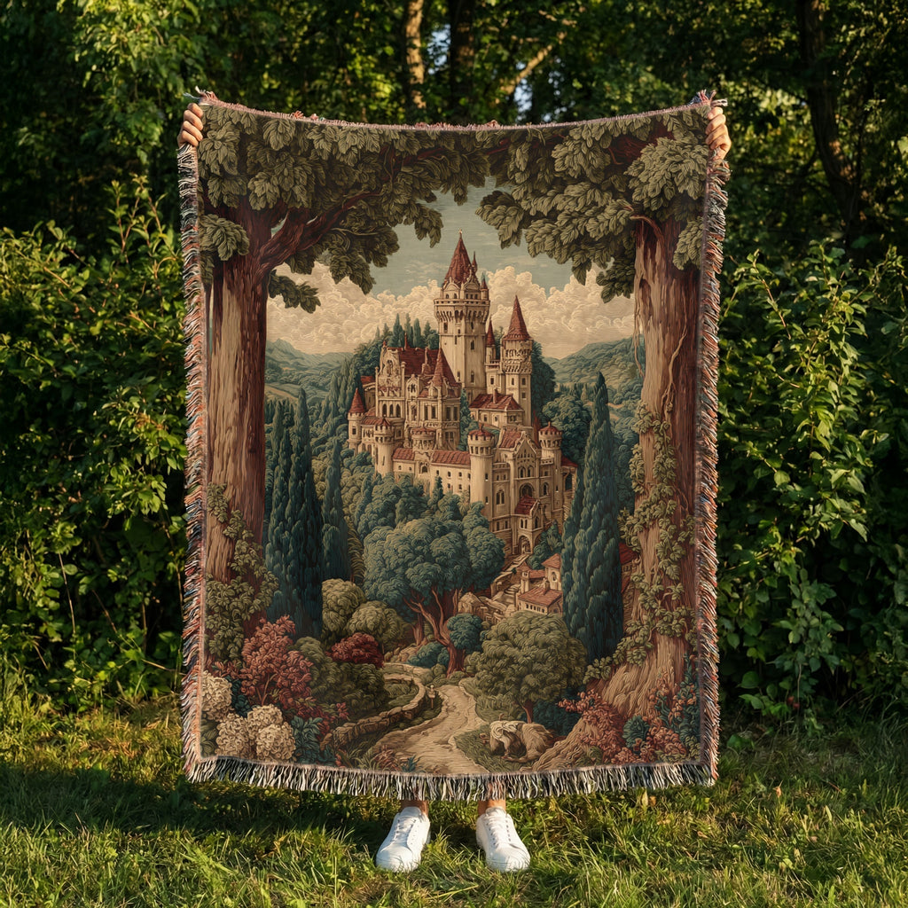Vintage Tapestry Castle