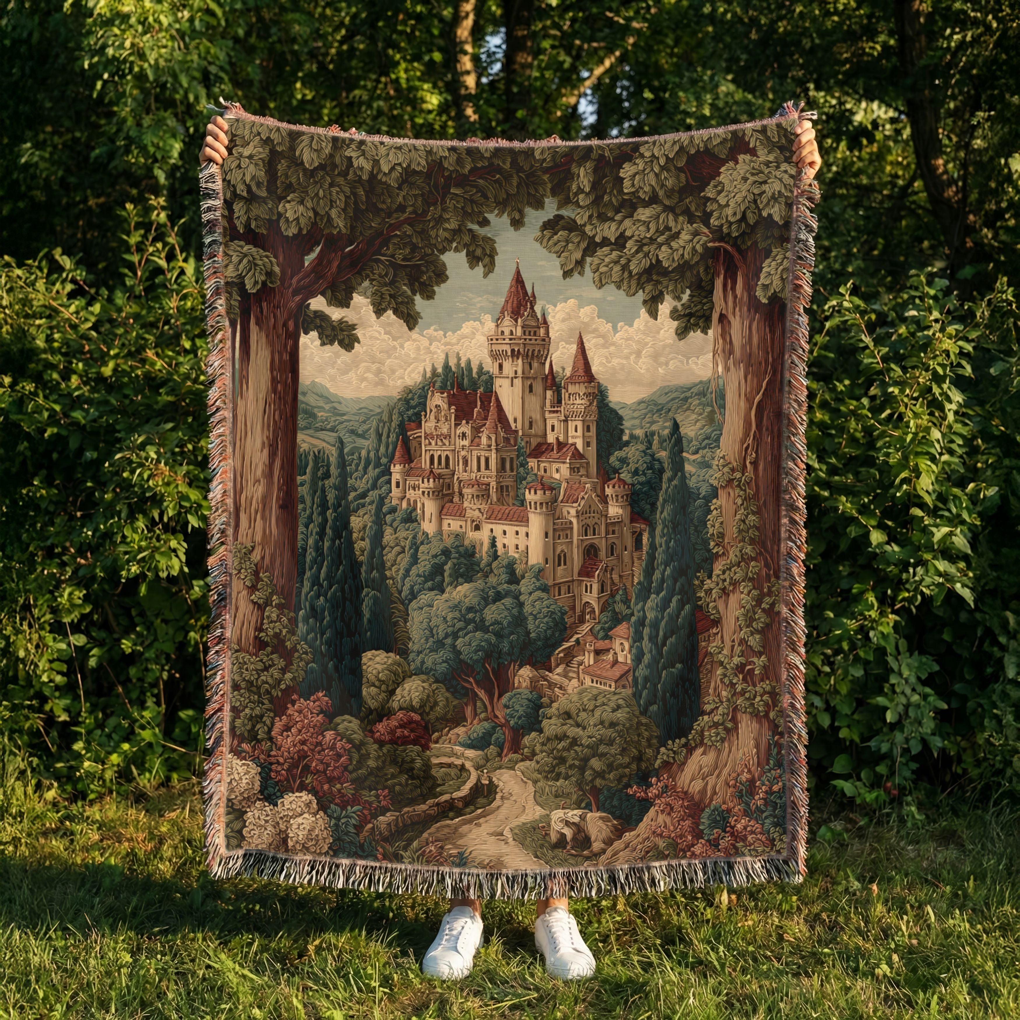 Vintage Tapestry Castle
