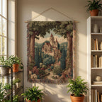 Vintage Tapestry Castle