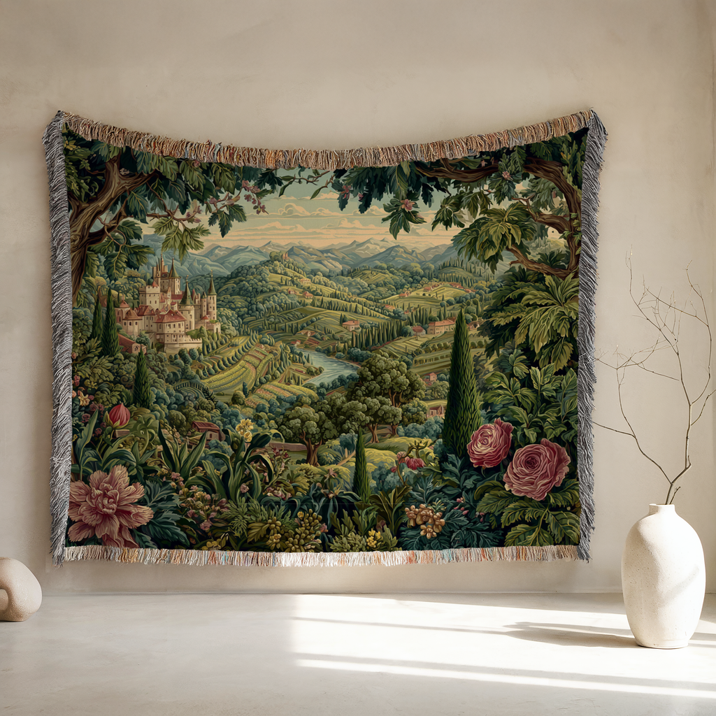 Vintage Tapestry Landscape