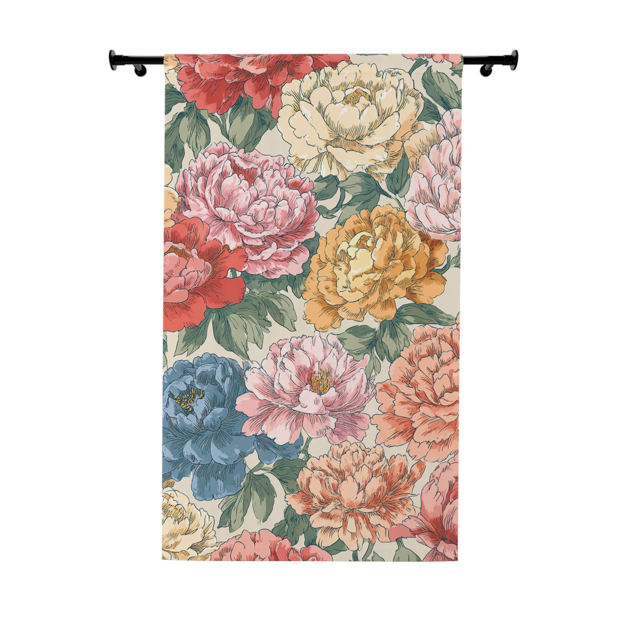Floral Peony Singel Panel