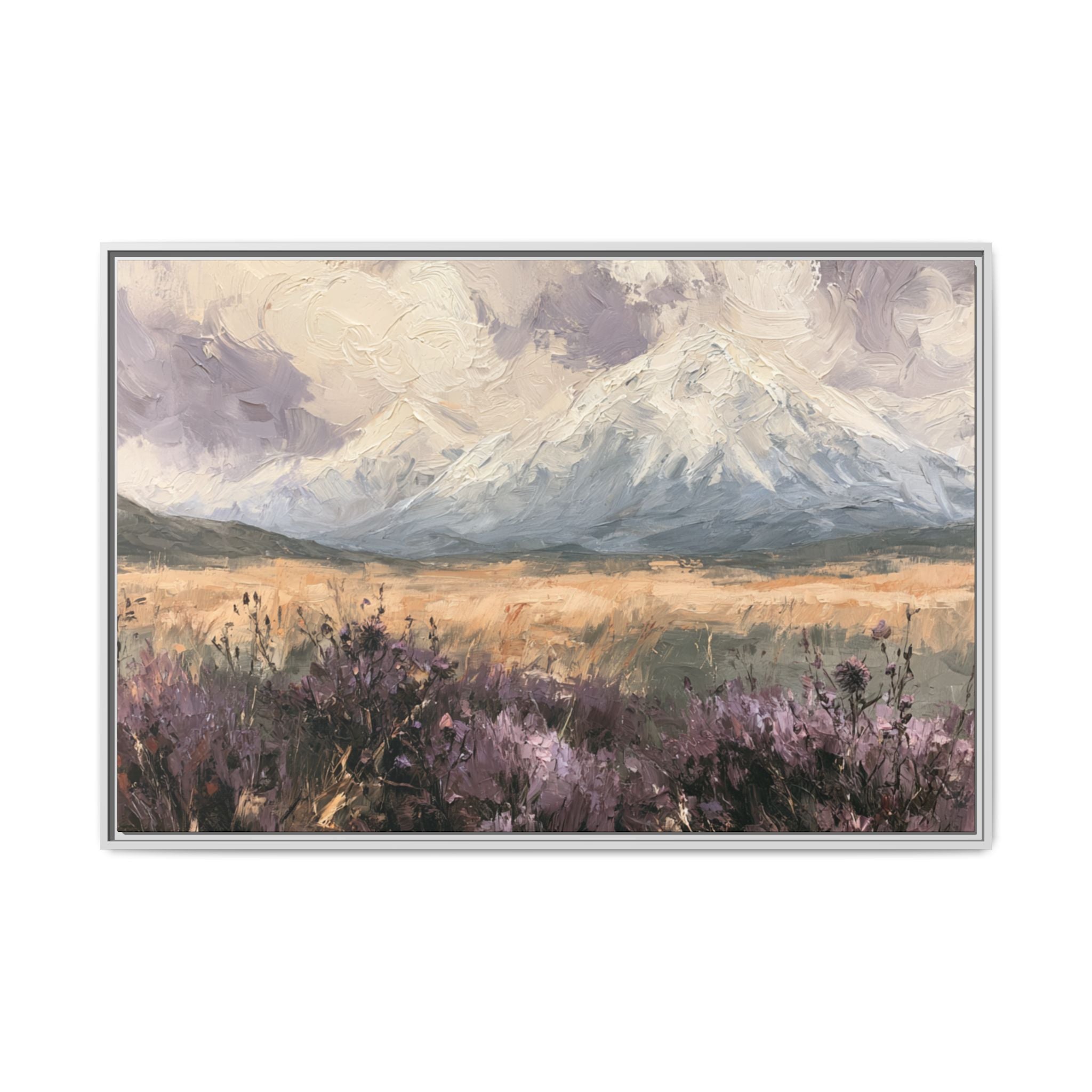 Mountain Purple Wildflower Field