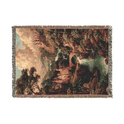 Abstract Earth Tones Tapestry