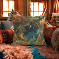 Crescent Moon Forest Pillow