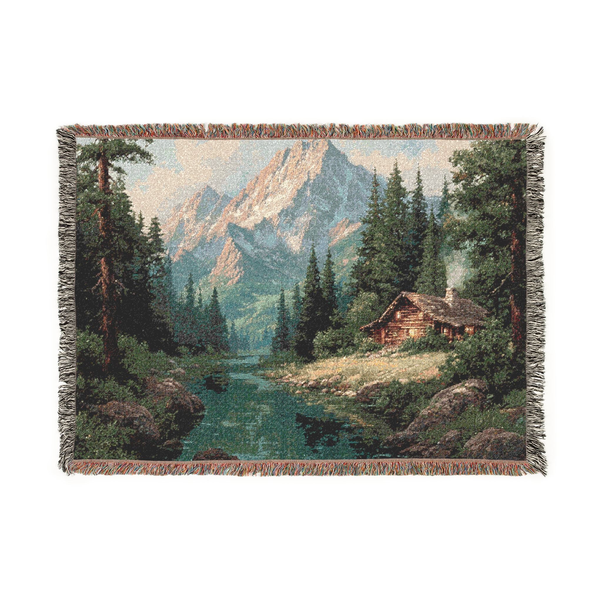 Mountain Cabin Landscape